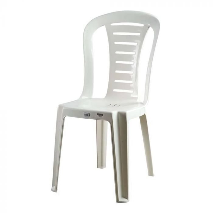 Silla plástica blanca